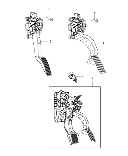 Pedal Accelerator Diagram for 4581652AE