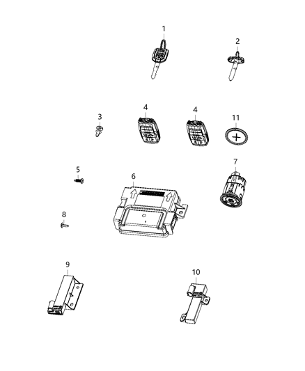 1987 Dodge Shadow Receiver Hub Diagram for 56029864AC