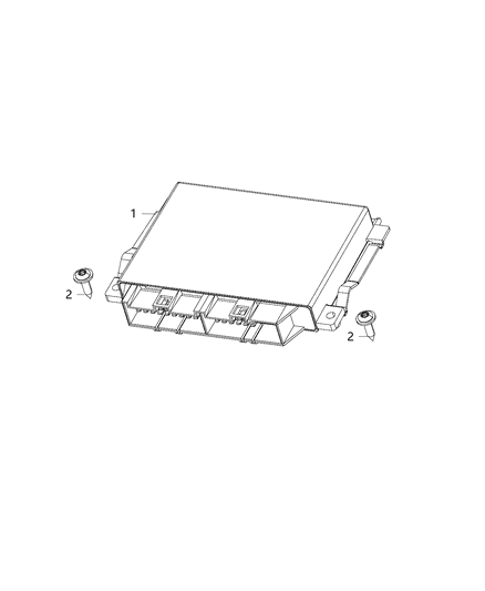 1985 Dodge B350 Module Transmission Control Diagram for 68293698AA