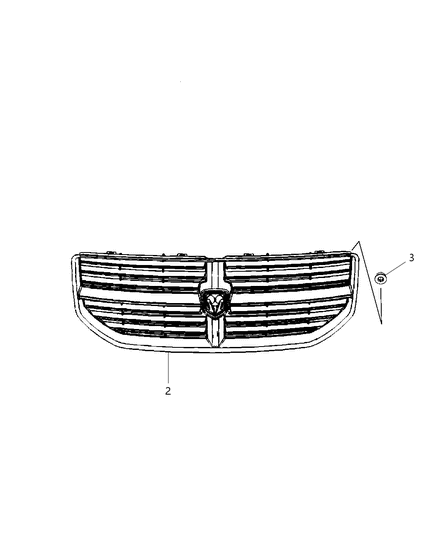 Grille Radiator Diagram for 1JA961Z0AA