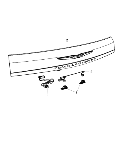 1994 Jeep Cherokee Camera Diagram for 56054157AD