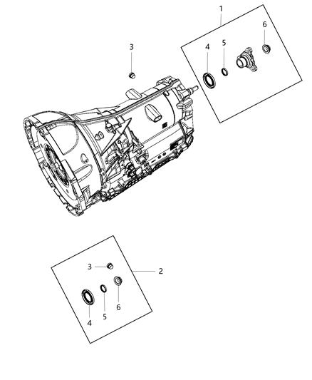 Flange Output Diagram for 68213503AA