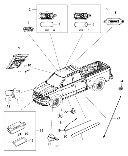 Lamp Courtesy For Bulb Use L0000906 Diagram for 68305400AA