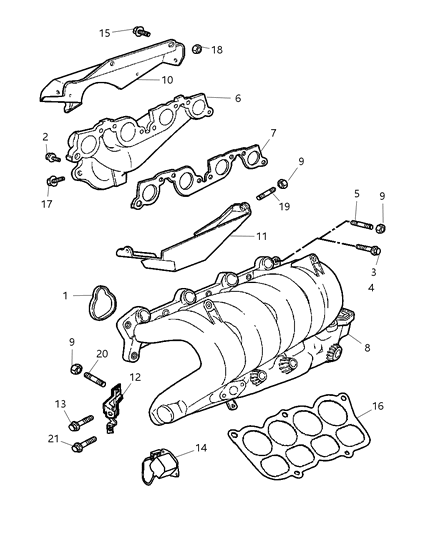 Bolt Hexagon Head [M8X1.25X40.00] Diagram for 6505926AA