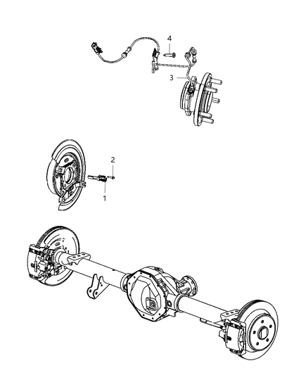 2012 Jeep Liberty Sensor Anti-Lock Brakes Diagram for 52122426AC