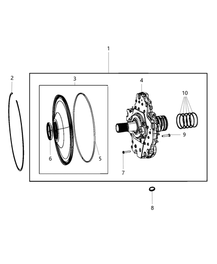 1986 Dodge Ramcharger Pump Transmission Oil Diagram for 52109082AB