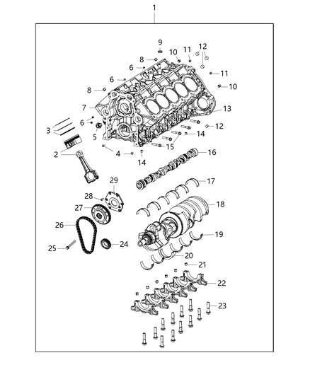 2025 Jeep Wagoneer Plug Core [1 Inch Diameter] Diagram for 4663941AB