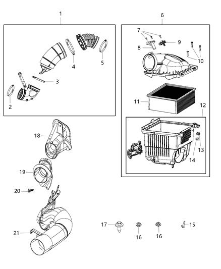 Sensor Map Temperature Barometric Absolute Pressure Sensor Diagram for 53034091AB