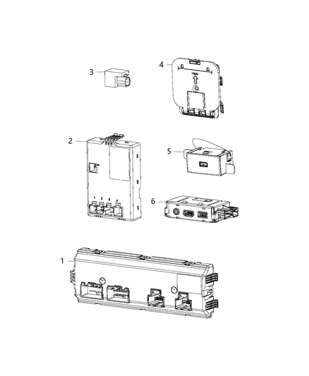 Module Seat Memory Diagram for 68321862AC
