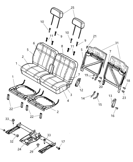 Panel Rear Seat Back Flipper Panel Diagram for 1BN33ZJ8AB