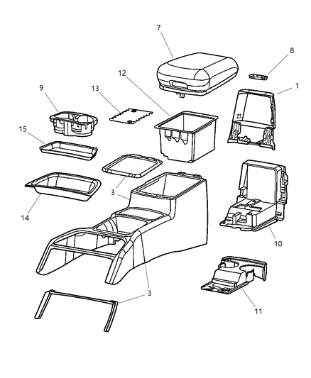 Bumper Rubber Diagram for 5066456AA