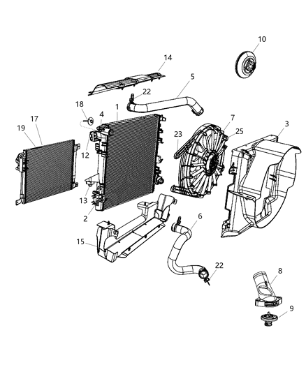 Drive Fan Diagram for 55056699AA
