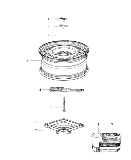 Sealant Tire Diagram for 68082669AA