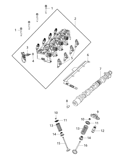 2011 Jeep Grand Cherokee Actuator Multiair Diagram for 5047980AC