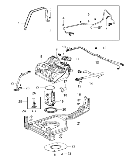Module Diesel Exhaust Fluid Diagram for 52029927AA