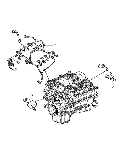 2015 Dodge Challenger Wiring Engine Diagram for 68227848AB