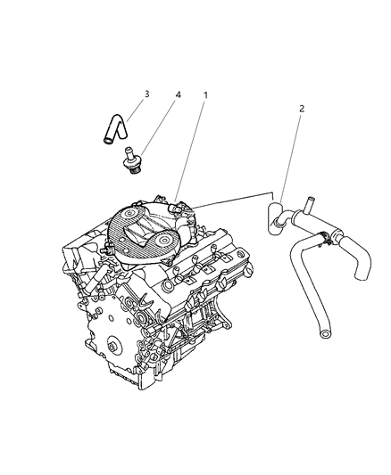 Valve PCV Diagram for 4573561AB