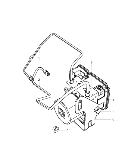 2002 Dodge Caravan Module Anti-Lock Brake System Diagram for 68085396AC