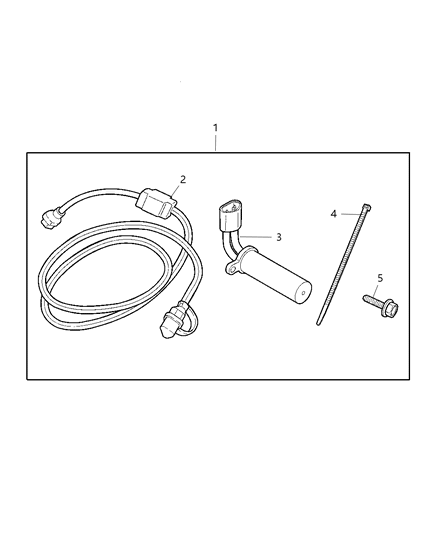 2008 Jeep Commander Heater Package Engine Block Diagram for 82208937