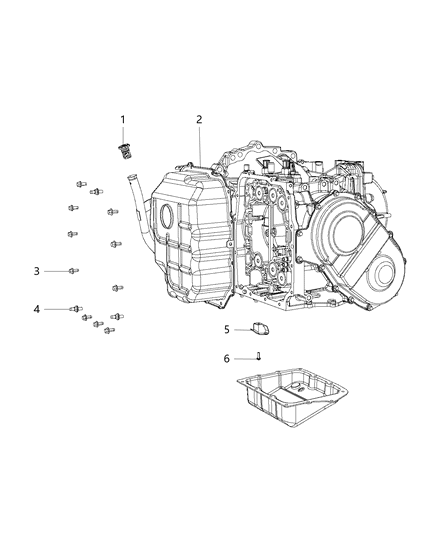 Bracket Transmission Oil Pan Diagram for 4800437AA