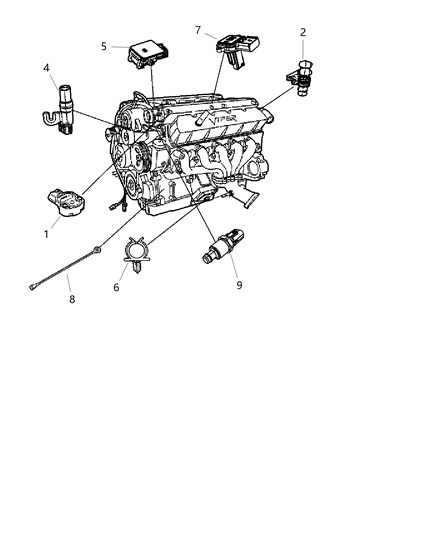 2022 Jeep Wagoneer Clip Diagram for 68032079AA