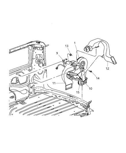 Tube Heater Core Diagram for 5183155AA