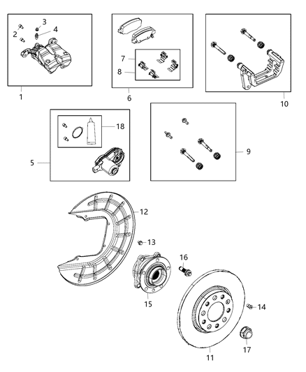 Rotor Brake Rear Diagram for 2AMV9886AC