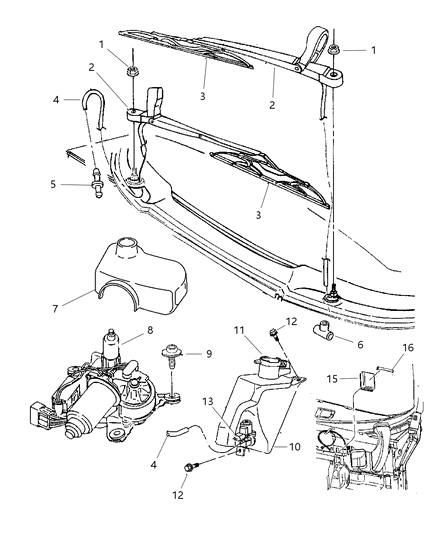 2023 Jeep Renegade Pump & Seal Assembly, Reservoir Diagram for 4864634