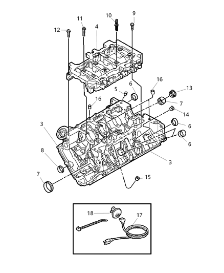 2009 Chrysler PT Cruiser Screw Hexagon Flange Head M8X1.25X44 [M8X1.25X44.00] Diagram for 6102156AA