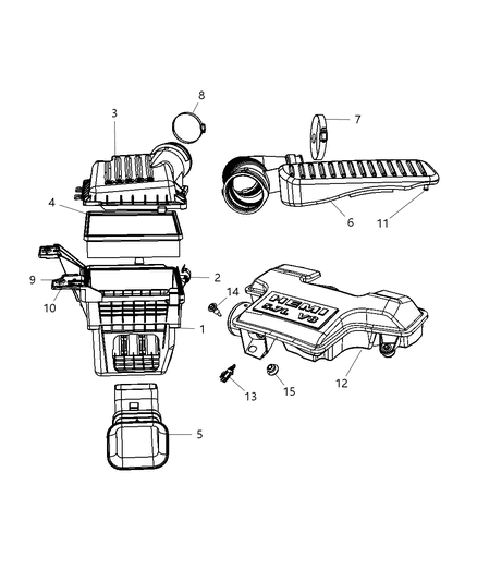 Clamp Hose Diagram for 53032512AA
