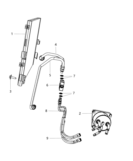 Tube Transmission By - Pass Valve Diagram for 68021172AB