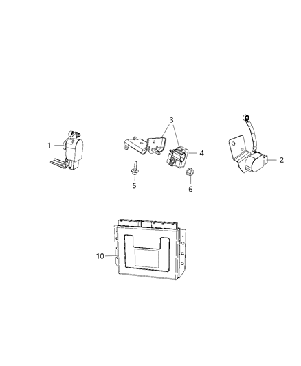 Module Active Dampening Diagram for 68305565AB