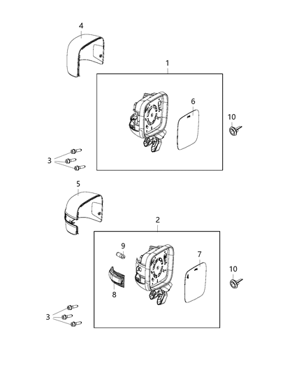 Lamp Turn Signal Diagram for 68348179AA
