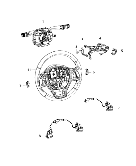 Module Steering Control Diagram for 5XY74LXHAA