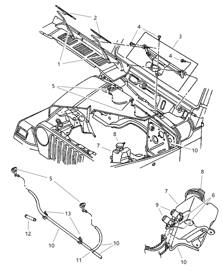 2025 Jeep Grand Wagoneer Spacer, Motor Shaft Outer To Glass Diagram for 55154556
