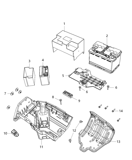 1984 Dodge Ramcharger Nut And Washer Hexagon M6X1.00 Battery Tray To Dash Diagram for 6512686AA
