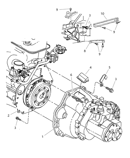 2002 Dodge Neon Transaxle Diagram for 5080980AA