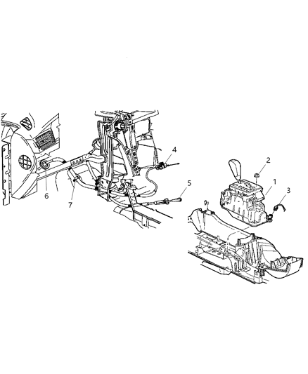 Shifter Transmission Diagram for 5310000AD
