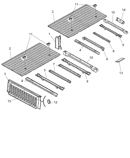 1990 Chrysler Imperial Sill Box Diagram for 55275531AE