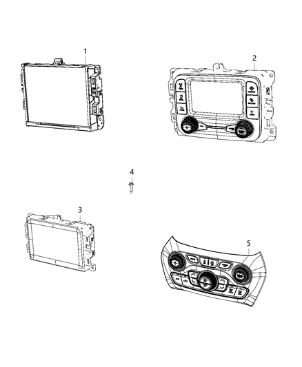 Radio Multi Media 7.0 Diagram for 68428519AC