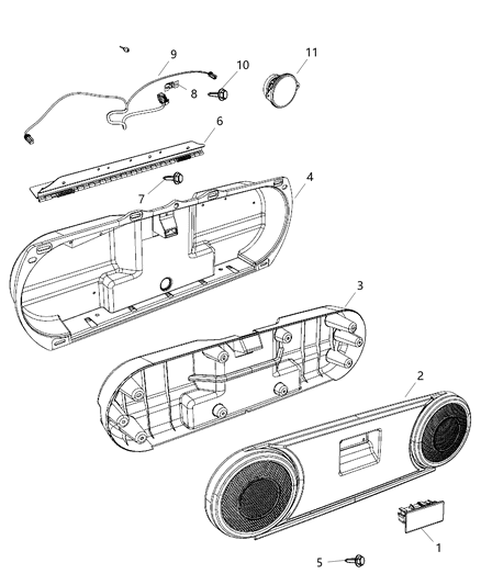 Wiring Speaker Diagram for 5183417AA