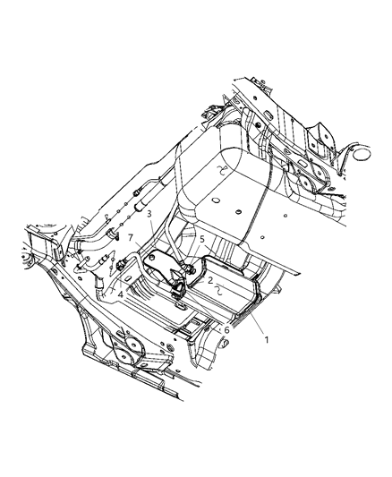 1987 Dodge D250 Hose Canister To Natural Vacuum Leak Detection Diagram for 52059787AB