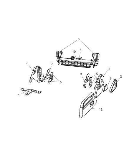 Shield Inboard Inner Front Shield Diagram for 1FY191DVAA