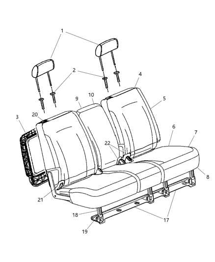 2007 Dodge Durango Cover Bracket Diagram for 1BF701D5AA