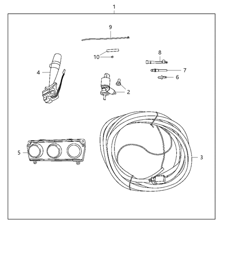 Control A/C And Heater Diagram for 55111168AF