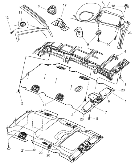 2018 Dodge Charger Bracket Pivot Diagram for 5170754AA