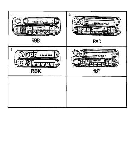 2023 Jeep Grand Wagoneer Radio AM/FM With CD And Equalizer Diagram for 5064354AD