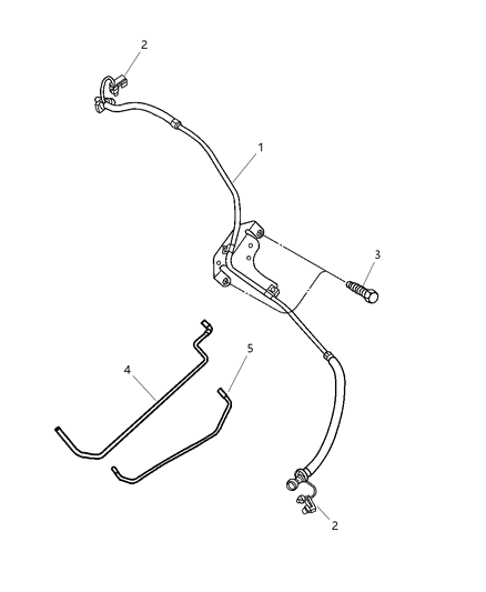 1989 Chrysler Fifth Avenue Jumper Fuel Supply Diagram for 52121935AA