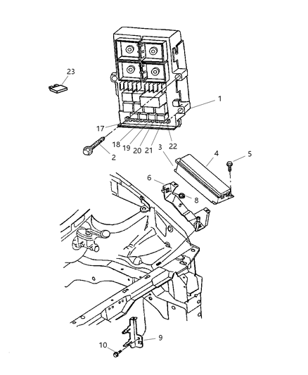 2025 Dodge Hornet Relay Electrical Diagram for 5003409AA