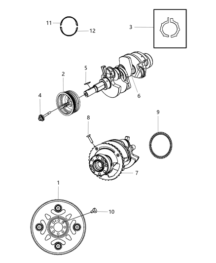 Flywheel Diagram for 53010352AC
